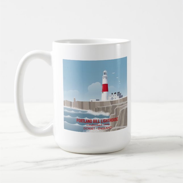Portland Bill Leuchtturm Kaffeetasse (Links)