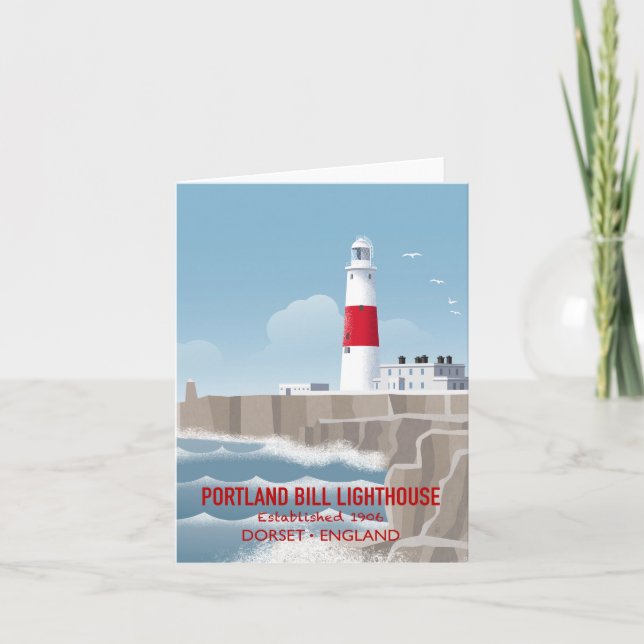 Portland Bill Leuchtturm Karte (Vorderseite)