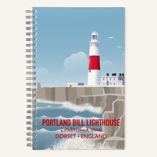 Portland Bill Leuchtturm Notizbuch (Vorderseite)