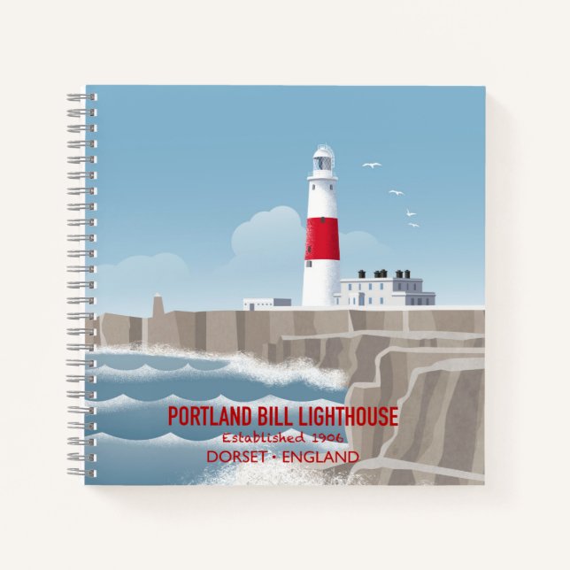 Portland Bill Leuchtturm Notizbuch (Vorderseite)