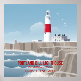 Portland Bill Leuchtturm Poster