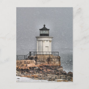 Portland Breakwater / Bug Light Postkarte