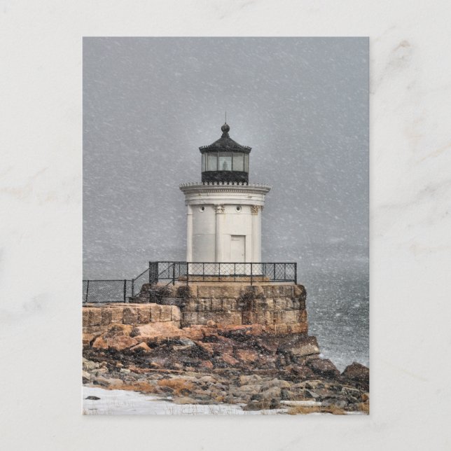 Portland Breakwater / Bug Light Postkarte (Vorderseite)