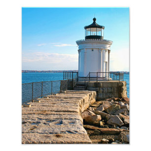 Portland Breakwater Leuchtturm, Maine Fotoabzug Fotodruck