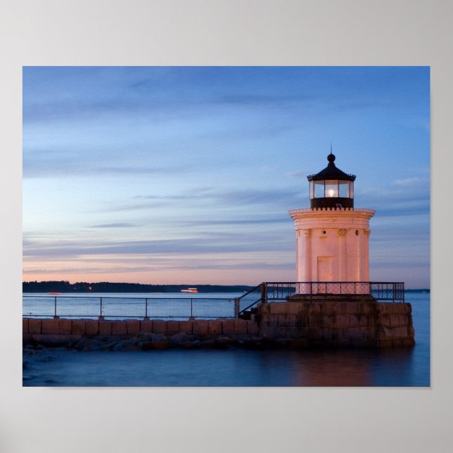 Portland Breakwater Light (Bug Light) 11x14 Print Poster (Vorne)
