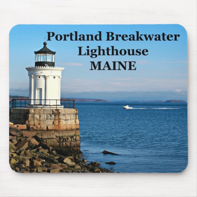 Portland Breakwater Lighthouse, Maine Mousepad (Vorne)