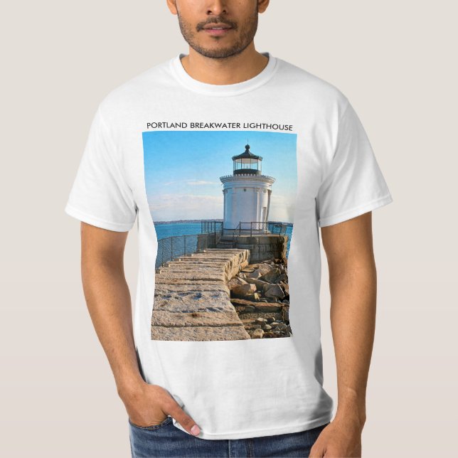 Portland Breakwater Lighthouse, Maine T - Shirt (Vorderseite)