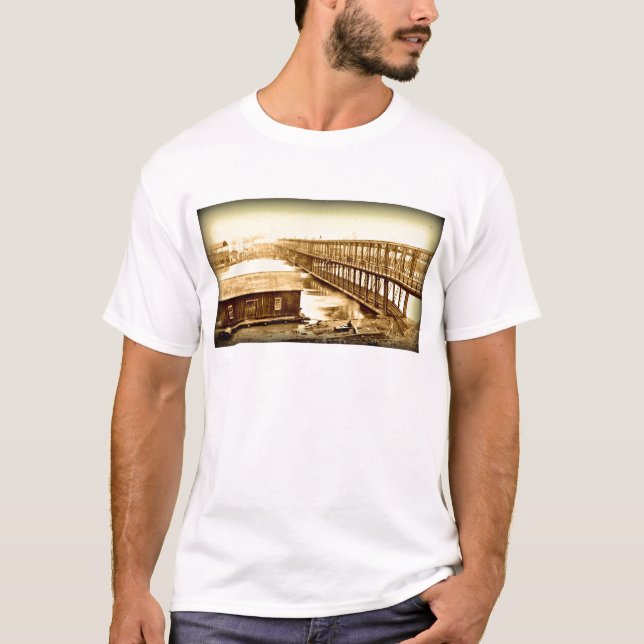Portland Bridge Antique 1890 T-Shirt (Vorderseite)