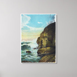 Portland-Brücken-Kragbalken und Operationen Leinwanddruck