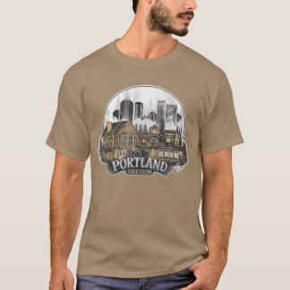 Portland City Oregon USA Freund T-Shirt