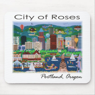 Portland~ Die Stadt der Rose Mousepad