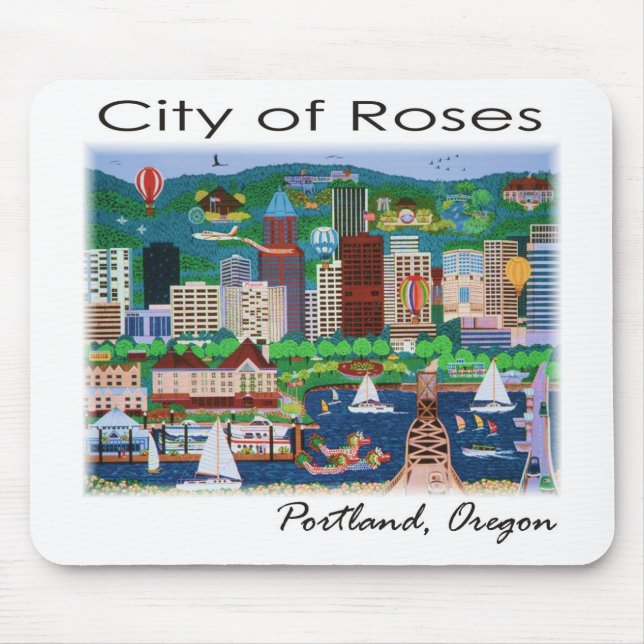 Portland~ Die Stadt der Rose Mousepad (Vorne)
