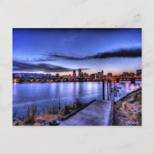 Portland Dusk Postcard Postkarte
