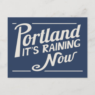 Portland-es regnet jetzt postkarte