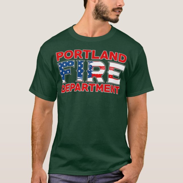 Portland Fire Rescue Department Oregon Duty T-Shirt (Vorderseite)