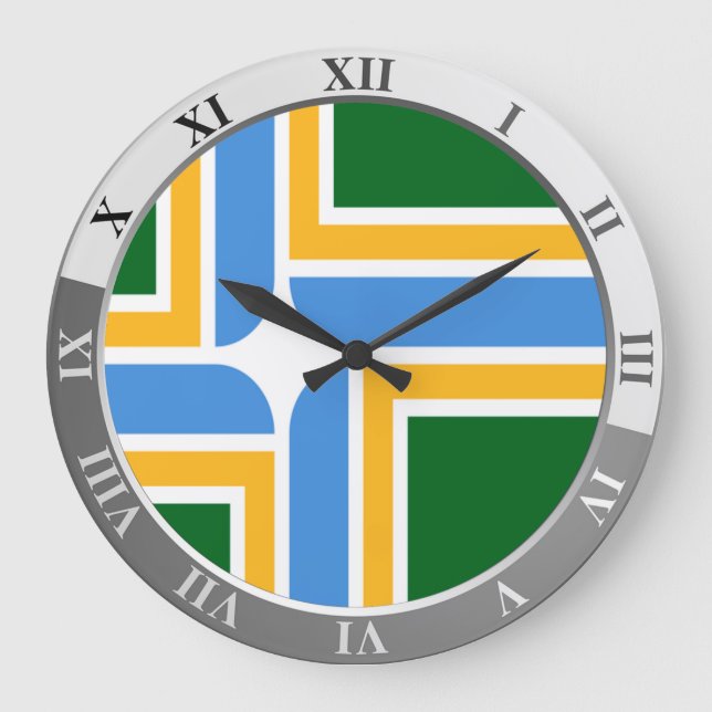 Portland Flag Große Uhr (Vorderseite)