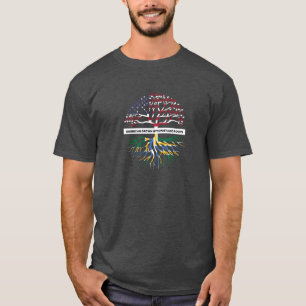 Portland-Flagge USA Amerikanische Familiengeschich T-Shirt