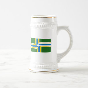 Portland-Flaggen-Tasse Bierglas