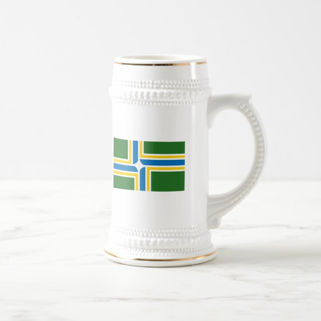 Portland-Flaggen-Tasse Bierglas (Rechts)