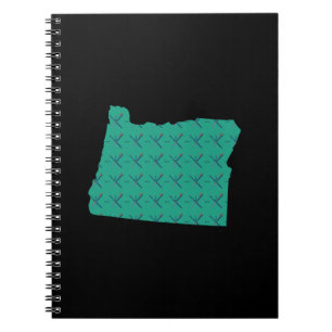 Portland-Flughafenteppich Oregon-Karte Notizblock