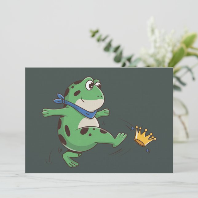 Portland Frog Protest Anti ICE  Einladung (Stehend Vorderseite)