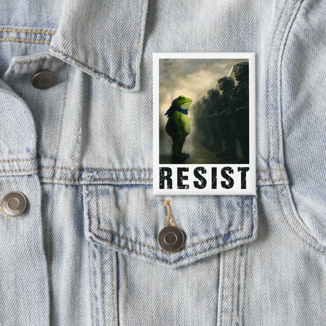 Portland Frog Protest Button (Von Creator hochgeladen)