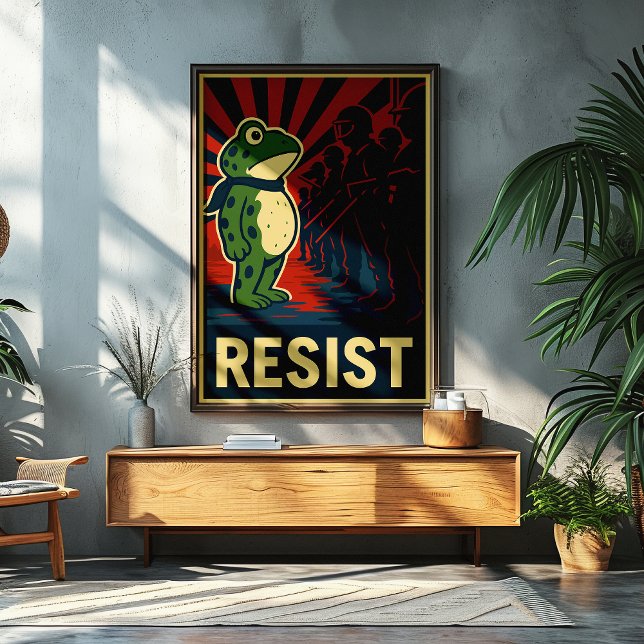 Portland Frog Protest Poster (Von Creator hochgeladen)