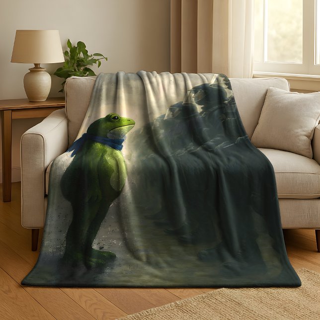 Portland Frosch Protest Fleecedecke (Von Creator hochgeladen)