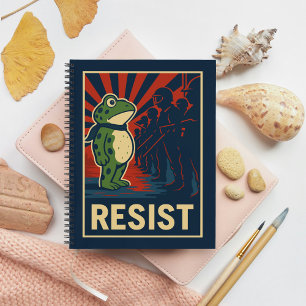 Portland Frosch Protest Notizbuch