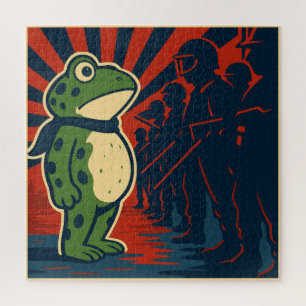 Portland Frosch Protest Puzzle