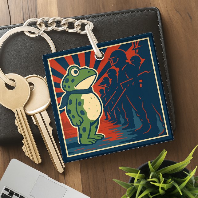 Portland Frosch Protest Schlüsselanhänger (Von Creator hochgeladen)