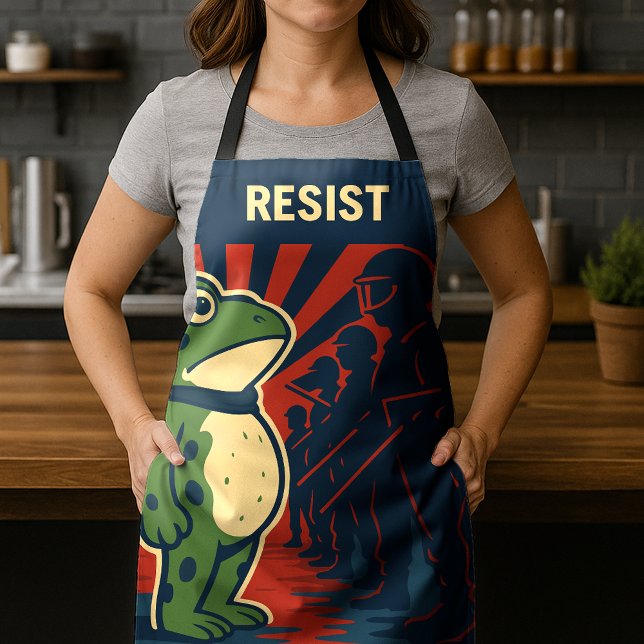 Portland Frosch Protest Schürze (Von Creator hochgeladen)