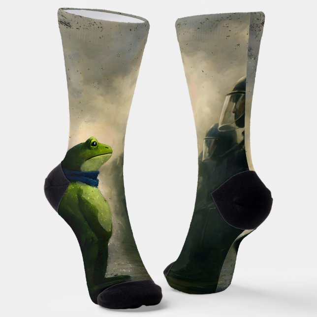 Portland Frosch Protest Socken (Gewinkelt)