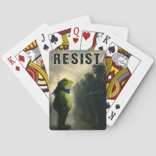Portland Frosch Protest Spielkarten
