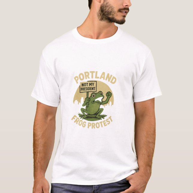 Portland Frosch Protest T-Shirt (Vorderseite)
