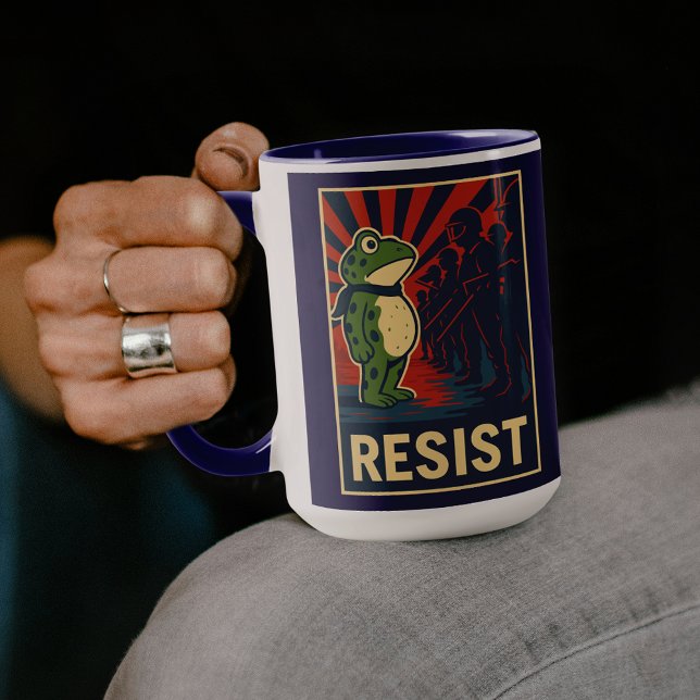 Portland Frosch Protest Tasse (Von Creator hochgeladen)