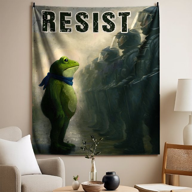 Portland Frosch Protest Wandteppich (Von Creator hochgeladen)