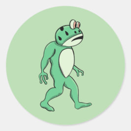 Portland-Frosch-Sasquatch Runder Aufkleber