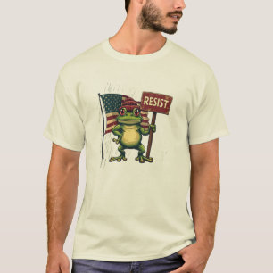 Portland Frosch Vintage Politische Satire T-Shirt