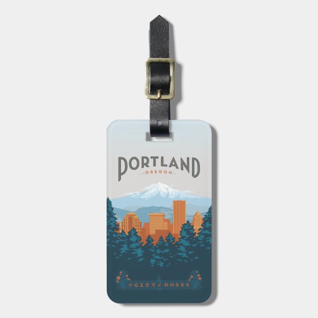 Portland Gepäckanhänger (Vorderseite vertikal)