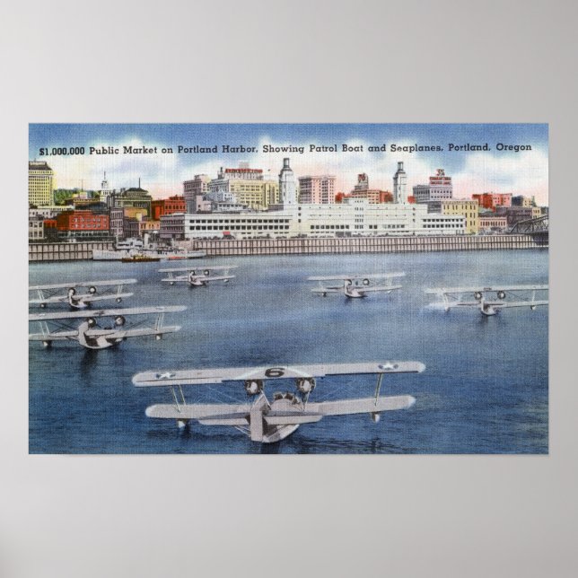 Portland Harbour View of the Public Market Poster (Vorne)