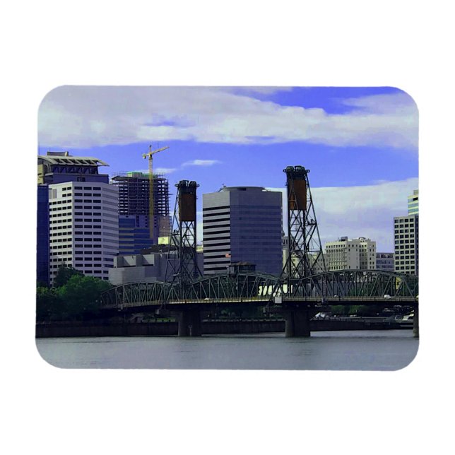 Portland Hawthorne Bridge #1 Magnet (Horizontal)