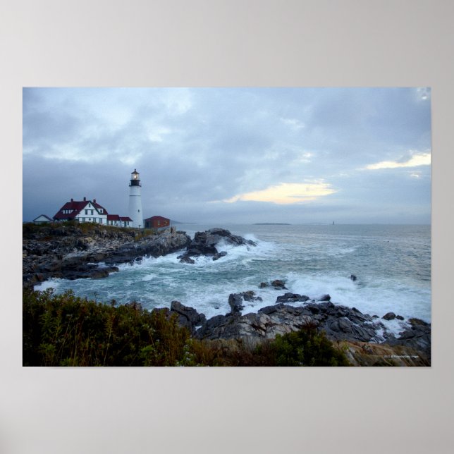 Portland Head Leuchtturm bei Sunrise Poster (Vorne)