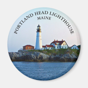 Portland Head Leuchtturm, Maine Round Magnet