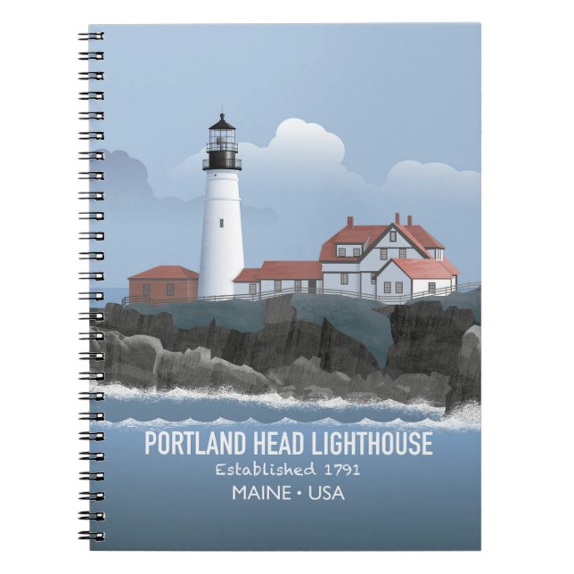 Portland Head Leuchtturm Notizblock (Vorderseite)