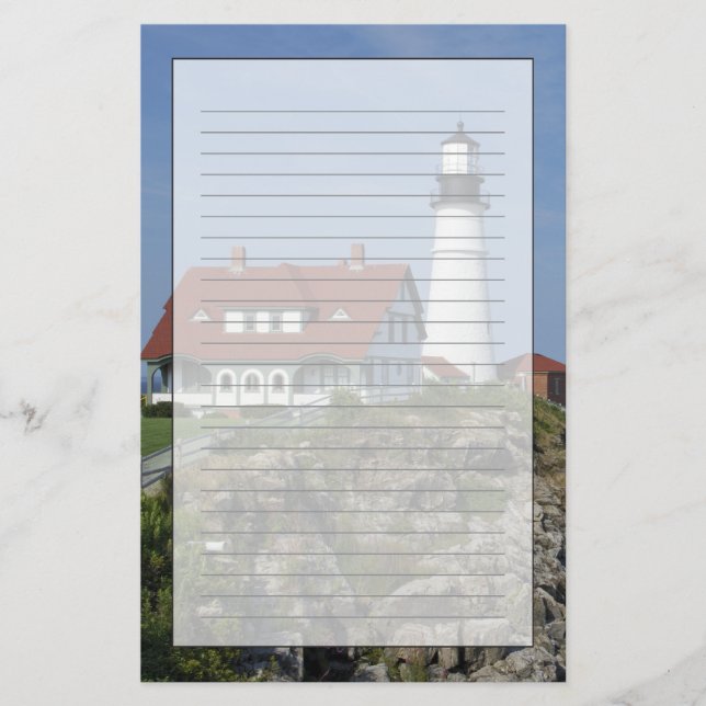 Portland Head Light, Cape Elizabeth, Maine, Briefpapier (Vorderseite)
