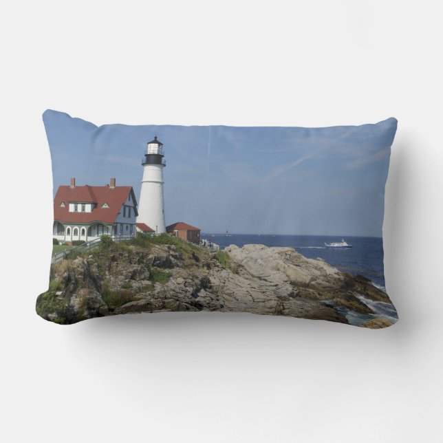 Portland Head Light, Cape Elizabeth, Maine, Lendenkissen (Vorderseite)