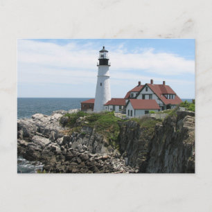 Portland Head Light, Cape Elizabeth, Maine  Postkarte