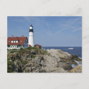 Portland Head Light, Cape Elizabeth, Maine, Postkarte