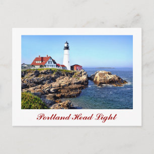 Portland Head Light, Cape Elizabeth, Maine, USA Postkarte